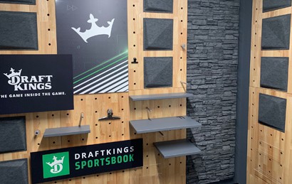 DraftKings studio using MyWall 